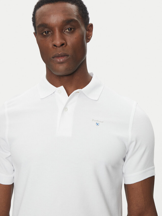 Barbour Barbour Poloshirt Original Sports MML0358WH11 Weiß Tailored Fit