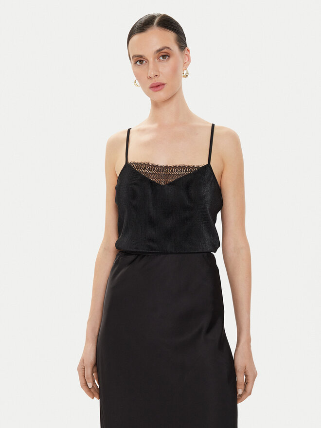 Morgan Morgan Top 241-BAMBE Schwarz Regular Fit