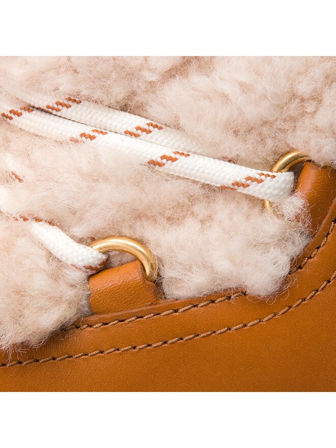 Schneeschuhe Tory Burch Courtney 60Mm Shearling Boot 50059 Braun eschuhe