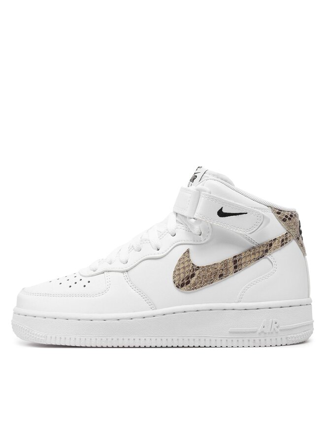 Nike Sneakersy Nike Air Force 1 '07 Mid DD9625 101 Biela