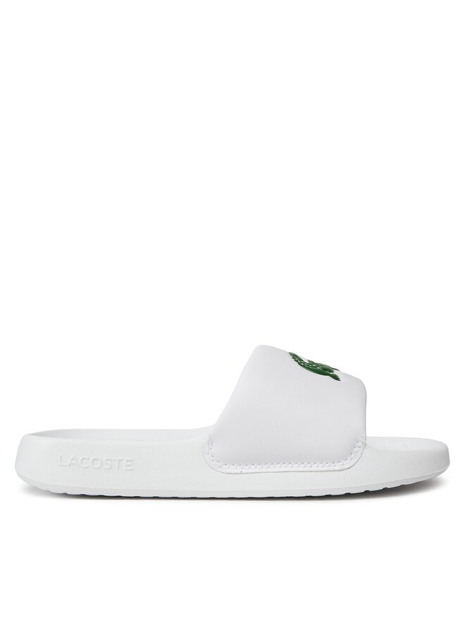 Pantoletten Lacoste Serve Slide 1.0 123 1 Cuj 745CUJ0012 082 WeiB eschuhe