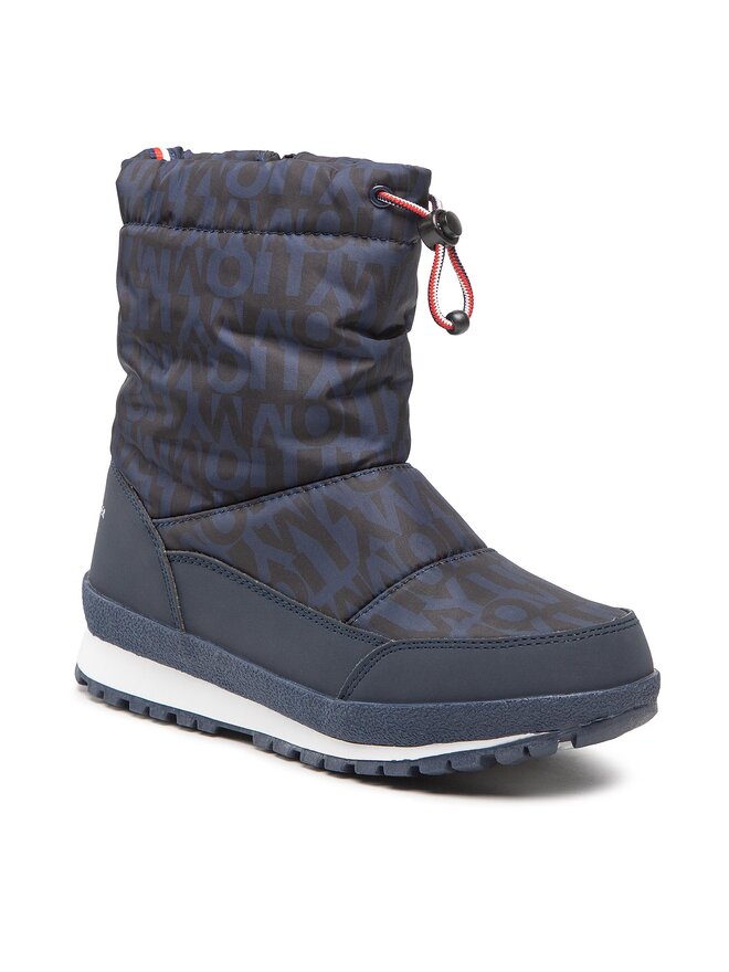 Tommy Hilfiger Апрески Tommy Hilfiger Snow Boot T3B6-32547-1486 S Тъмносин