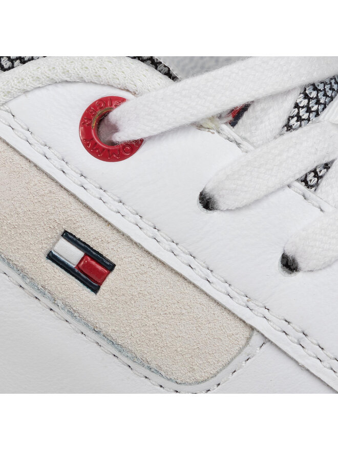 Sneakers Tommy Hilfiger Essential Leather Cupsole FM0FM02581 WeiB eschuhe