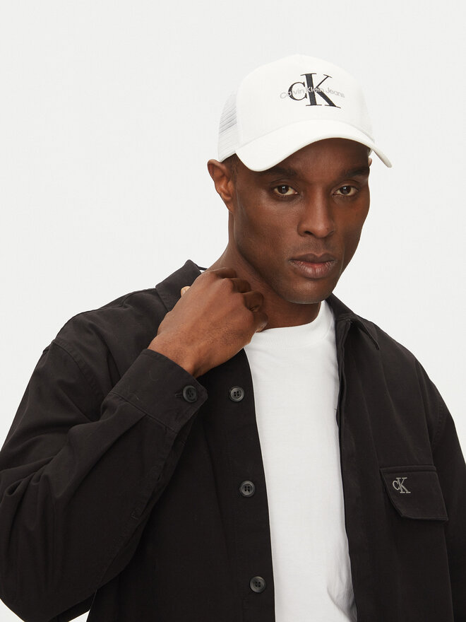 Calvin Klein Jeans Cappellino Calvin Klein Jeans Monologo LV04G5065G Bianco