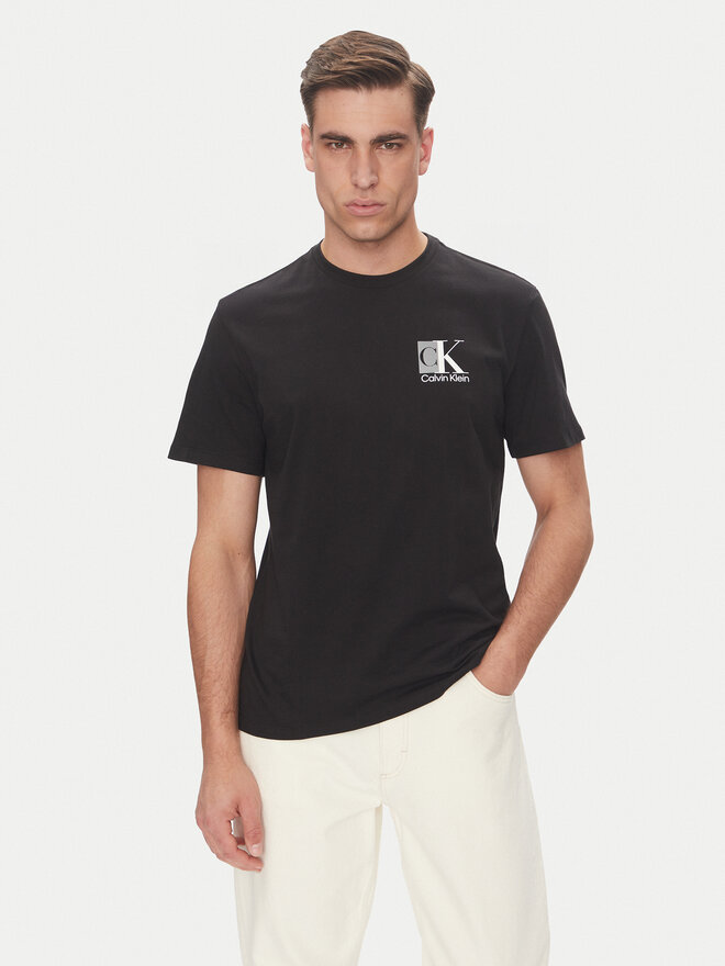 Calvin Klein Calvin Klein Camiseta Abstract Graphic LV04RC853G Negro Regular Fit