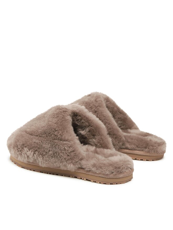Mou Παντόφλες Σπιτιού Mou Closed Toe Sheepskin Fur Slippper FW161000L Μπεζ