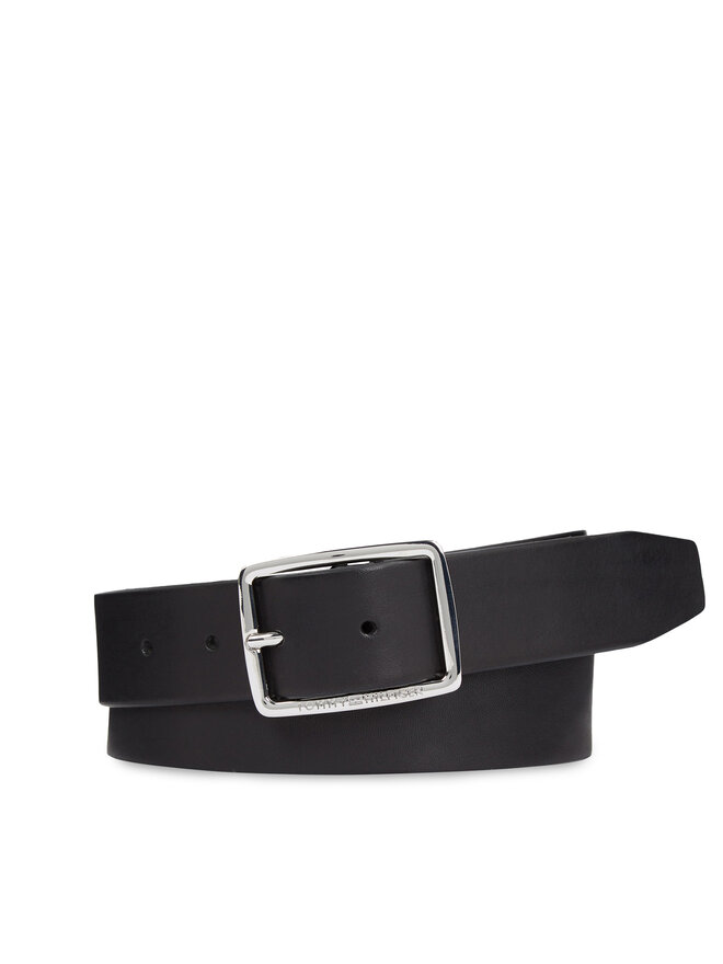 Tommy Hilfiger Herrengürtel Tommy Hilfiger New Buckle Jeans Belt 3.5 AM0AM11471 Schwarz