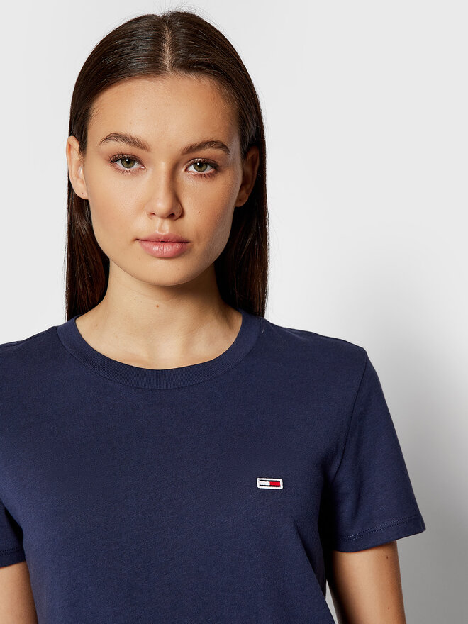 Tommy Jeans Tommy Jeans Marškinėliai Tjw Jersey DW0DW09198 Tamsiai mėlyna Regular Fit