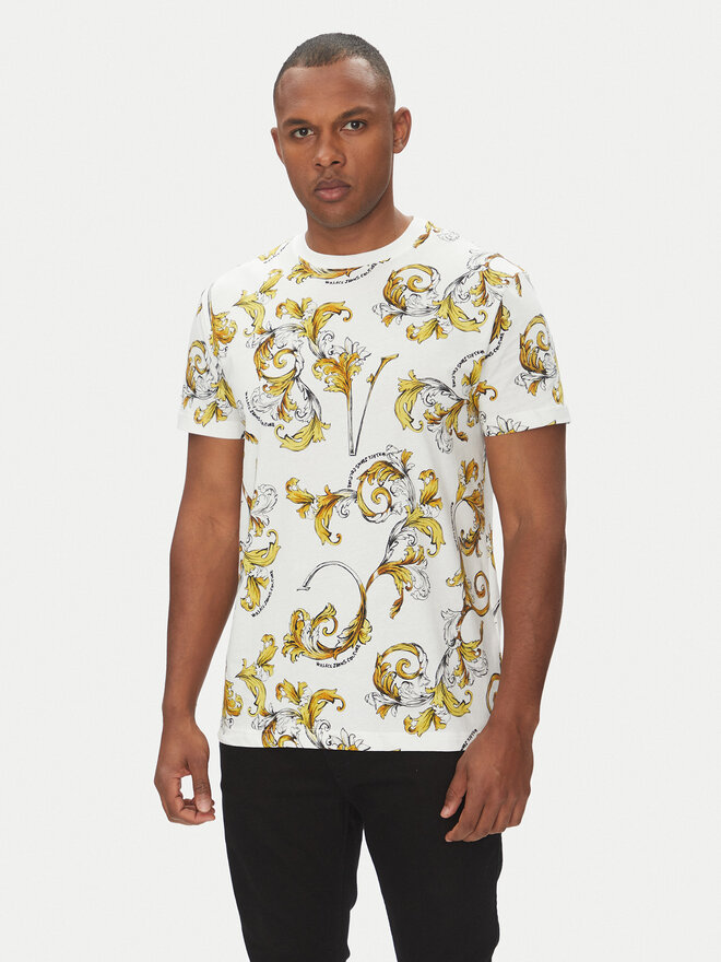 Versace Jeans Couture Versace Jeans Couture T-Shirt 78GAH6S0 Weiß Regular Fit