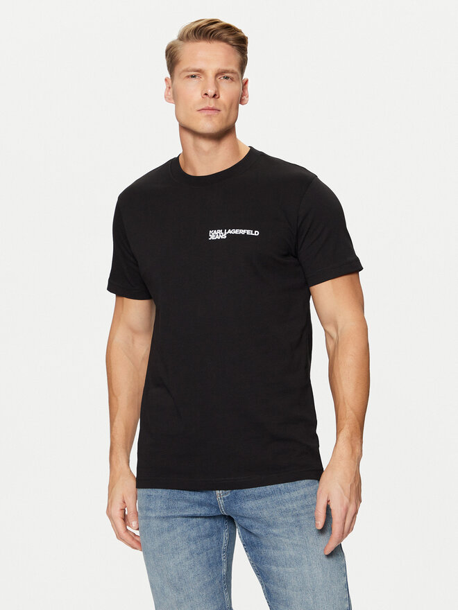 Karl Lagerfeld Jeans Karl Lagerfeld Jeans Camiseta A1M17003 Negro Slim Fit