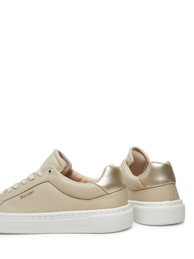 Calvin Klein Αθλητικά Calvin Klein Cupsole Lace Up W/Ml HW0HW02288 Εκρού