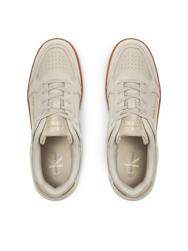 Calvin Klein Jeans Sneakers Calvin Klein Jeans Basket Cup Low Laceup Lth Ml Mtr YM0YM00994 Écru