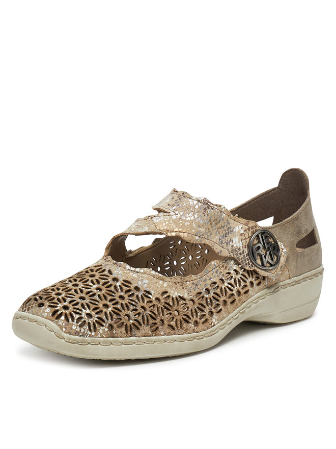Rieker Halbschuhe Rieker 413G4-90 Beige