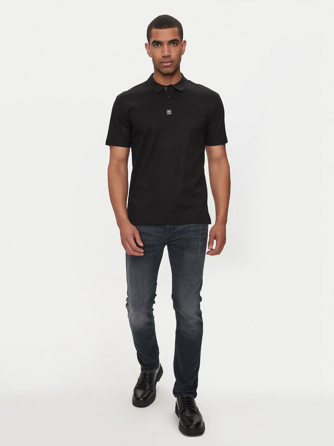 HUGO Hugo Polo Deabono_D 50517638 Μαύρο Regular Fit