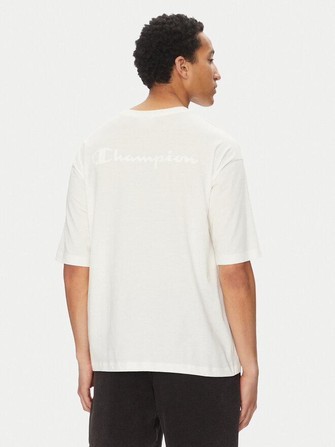Champion Champion Póló 117537 Ekru Loose Fit