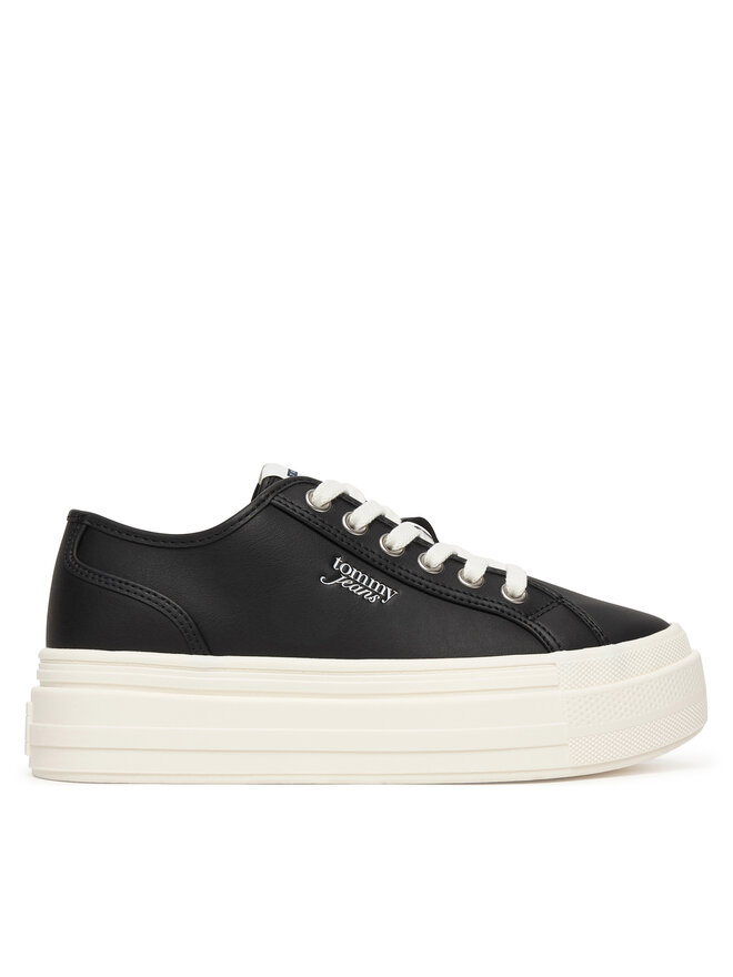 Tommy Jeans Sneakers Tommy Jeans Tjw Flatform Sneaker Ltr EN0EN02964 Schwarz