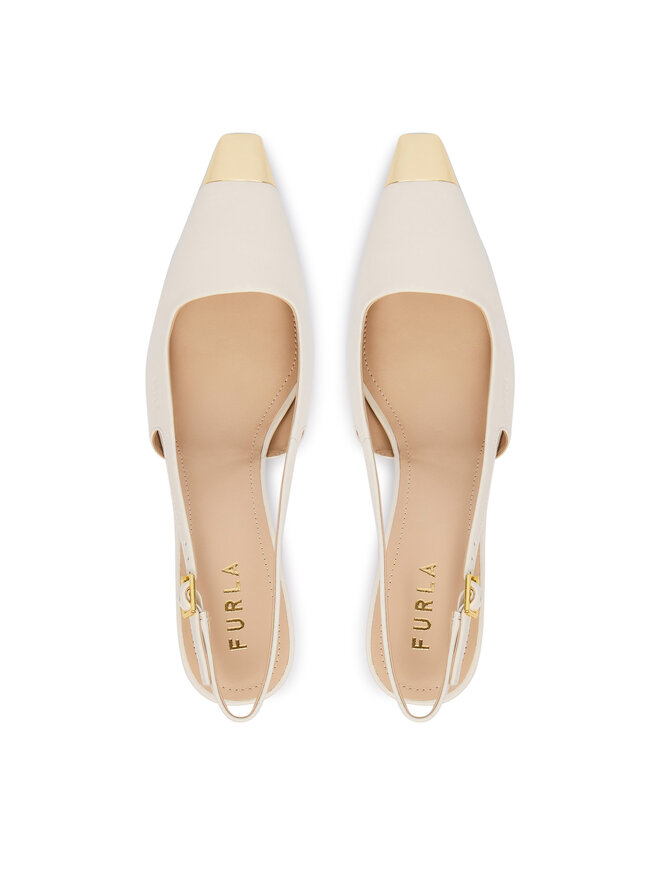 Furla Туфлі Furla Metal Slingback YM29FML X30000 CN 1704S Кремовий