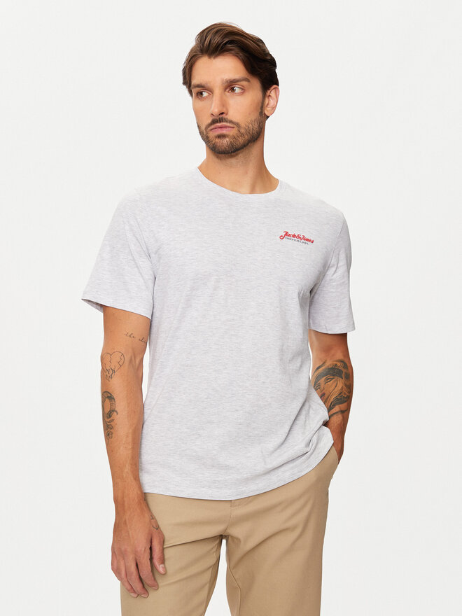Jack&Jones Jack&Jones Футболка Erik 12257603 Сірий Relaxed Fit