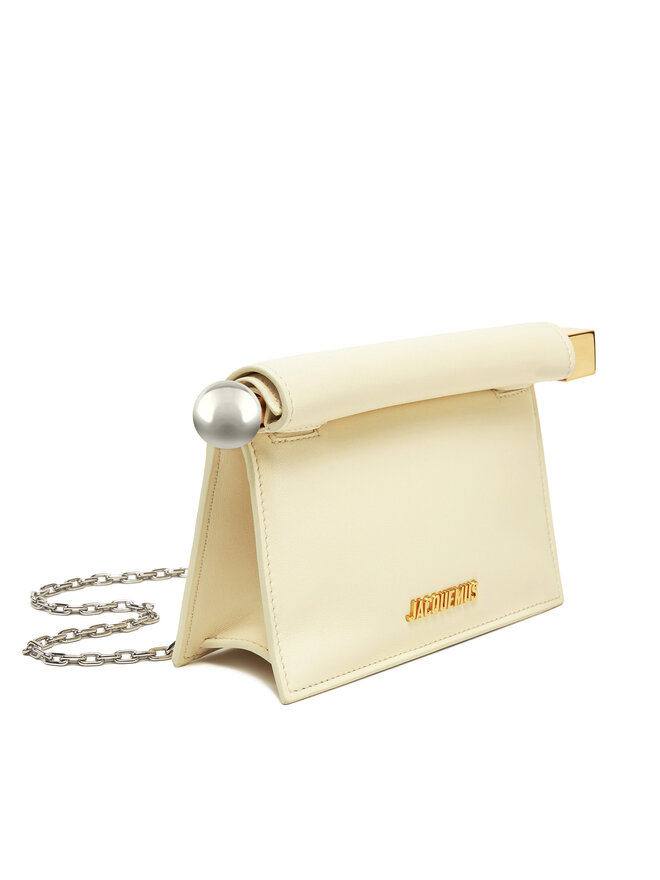 JACQUEMUS Τσάντα JACQUEMUS La Petite Pochette Rond C 241BA392-3171 Εκρού