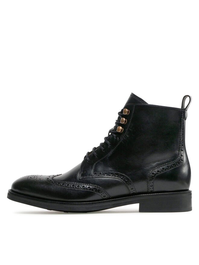 Lord Premium Čižmy Lord Premium Boots Brogues 5601 Čierna
