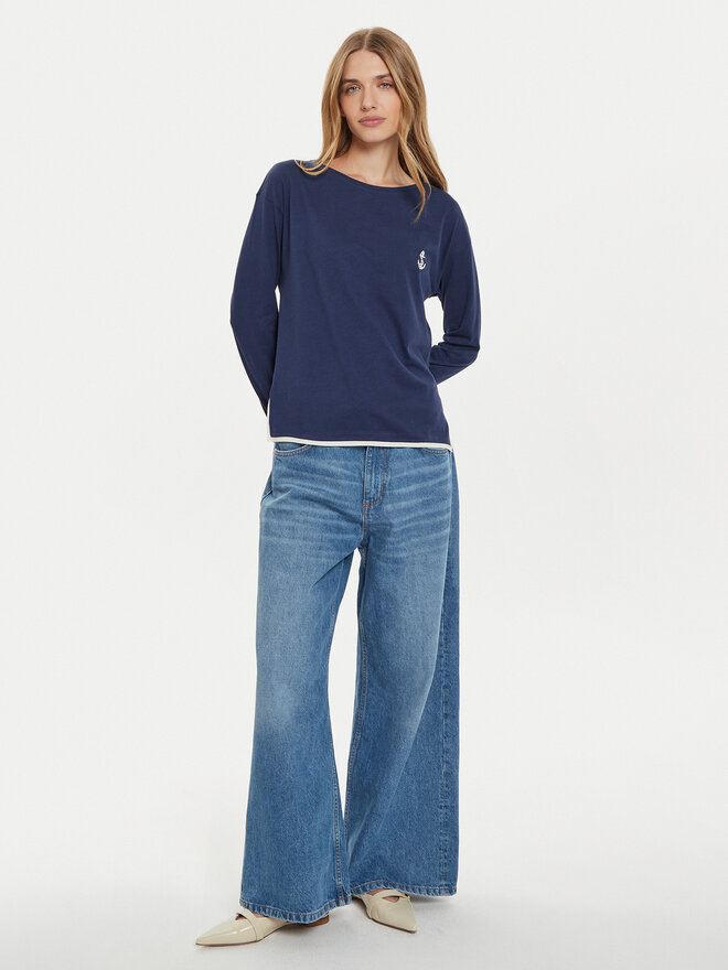 United Colors Of Benetton United Colors Of Benetton Pizsama felső 3Y5E3M063 Sötétkék Regular Fit