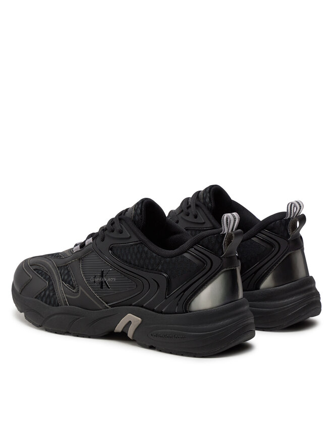 Calvin Klein Jeans Tenisice Calvin Klein Jeans Retro Tennis Low Mix Ml Met YM0YM00931 Crna