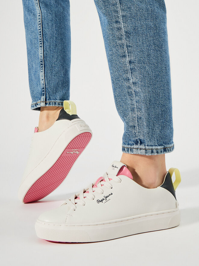 Pepe Jeans Sneakersy Pepe Jeans Camden Action W PLS00005 Bílá