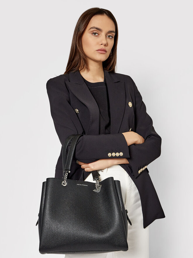 Emporio Armani Ročna torba Emporio Armani Y3D158 YFN6E 81386 Črna