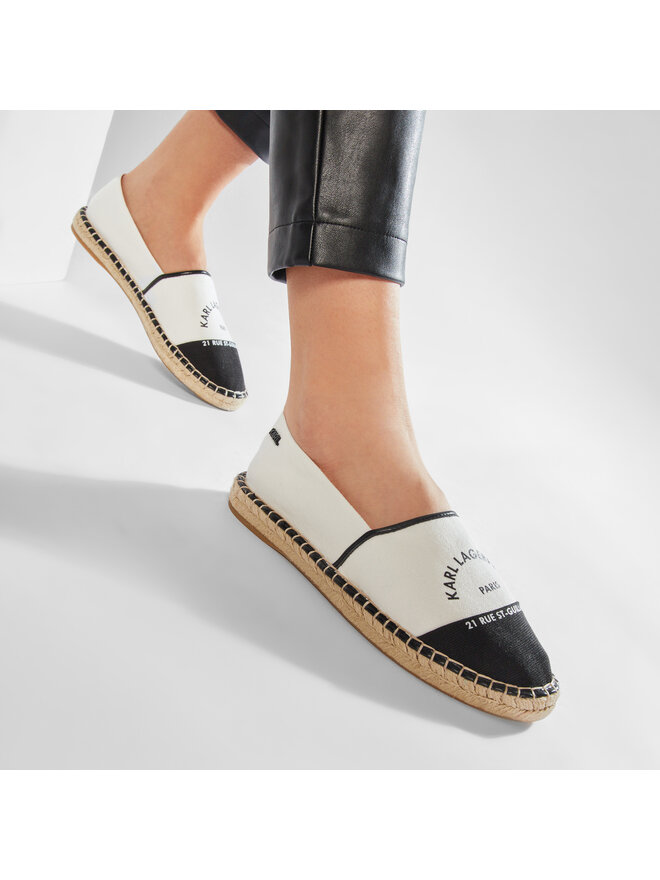KARL LAGERFELD Espadryle KARL LAGERFELD KL80108 Biały