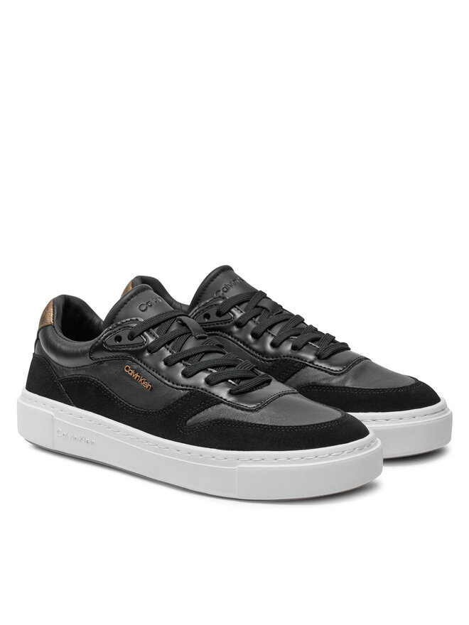 Calvin Klein Снікерcи Calvin Klein Cupsole Lace Up W/Ml Mix M HW0HW02114 Чорний