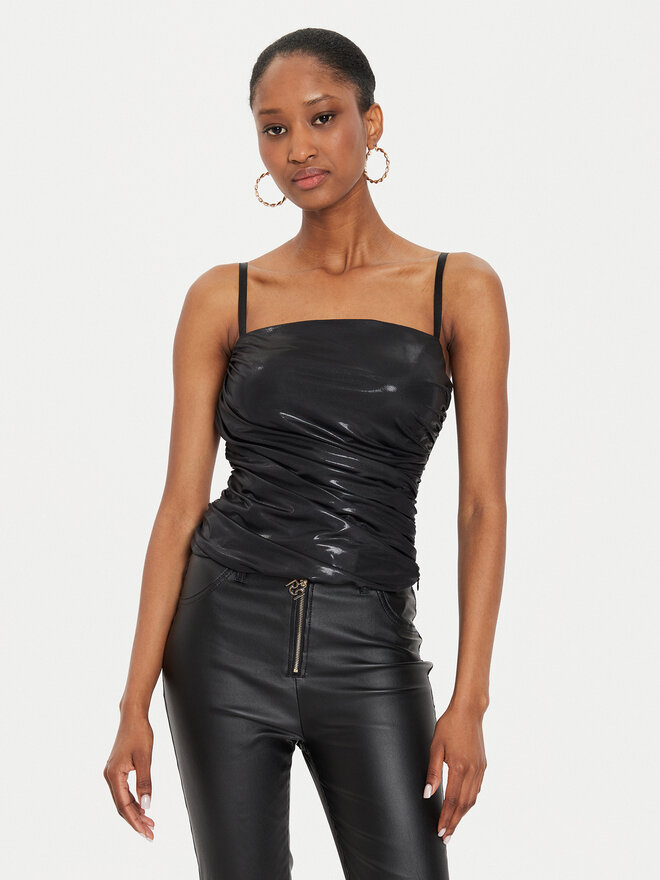 Rinascimento Rinascimento Top CFC0120406003 Schwarz Regular Fit