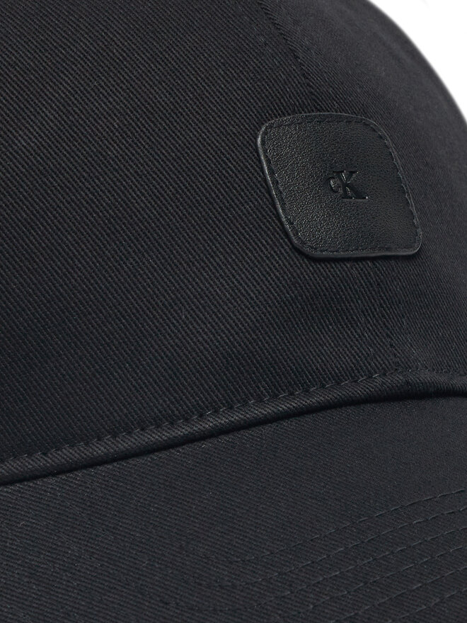 Calvin Klein Jeans Cappellino Calvin Klein Jeans Mono Leather Patch Twill Cap LV04K5052G Nero