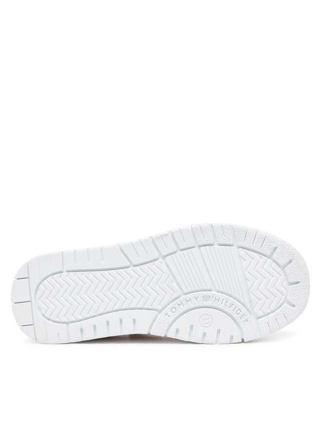 Tommy Hilfiger Сникърси Tommy Hilfiger Low Cut Lace-Up Sneaker T3A9-33740-1355 M Бял