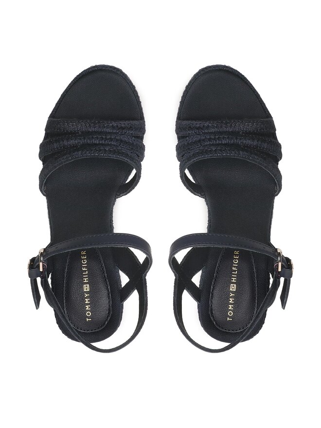 Espadrilles Tommy Hilfiger Essential Basic Wedge Sandal FW0FW07220 Tum i zils eapavi.lv