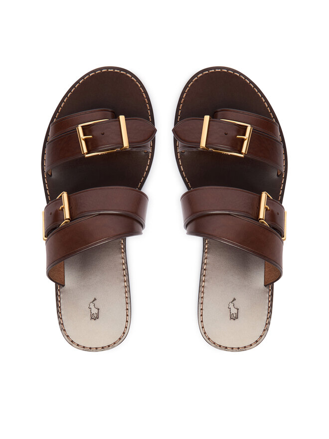 Polo Ralph Lauren Pantoletten Polo Ralph Lauren 818P01589003 Braun