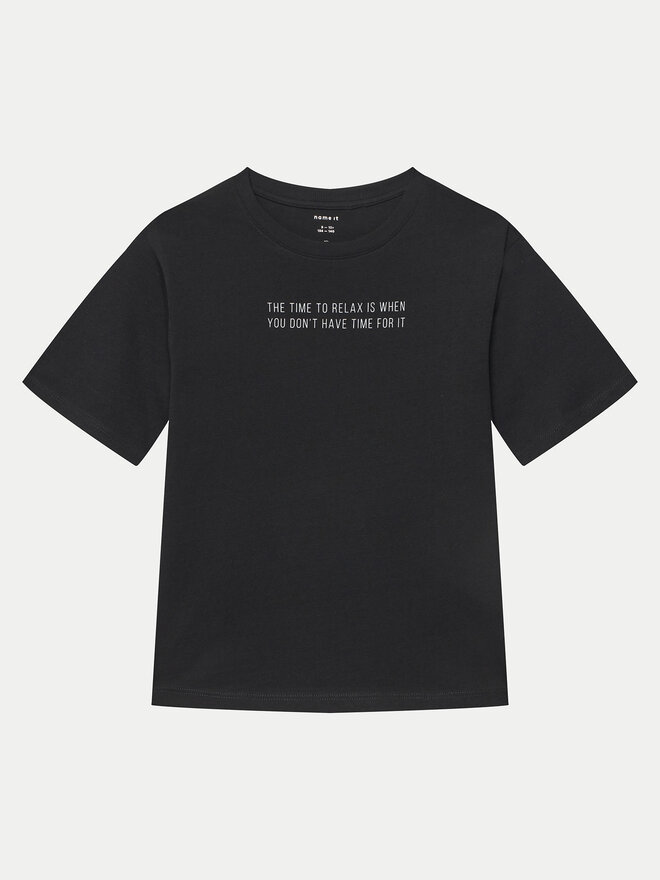 NAME IT NAME IT T-shirt Bocalle 13241851 Crna Regular Fit
