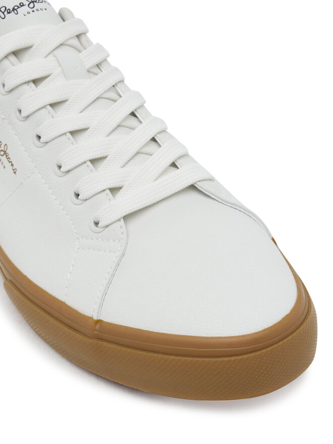 Pepe Jeans Sneakers aus Stoff Pepe Jeans Kenton Base PMS300003 Écru