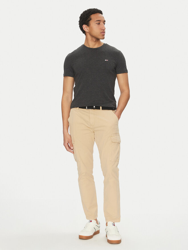 Tommy Jeans Tommy Jeans Marškinėliai Jaspe DM0DM20363 Juoda Slim Fit