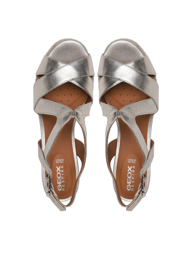 Geox Espadryle Geox D Ponza D35GVC000CFC2012 Złoty