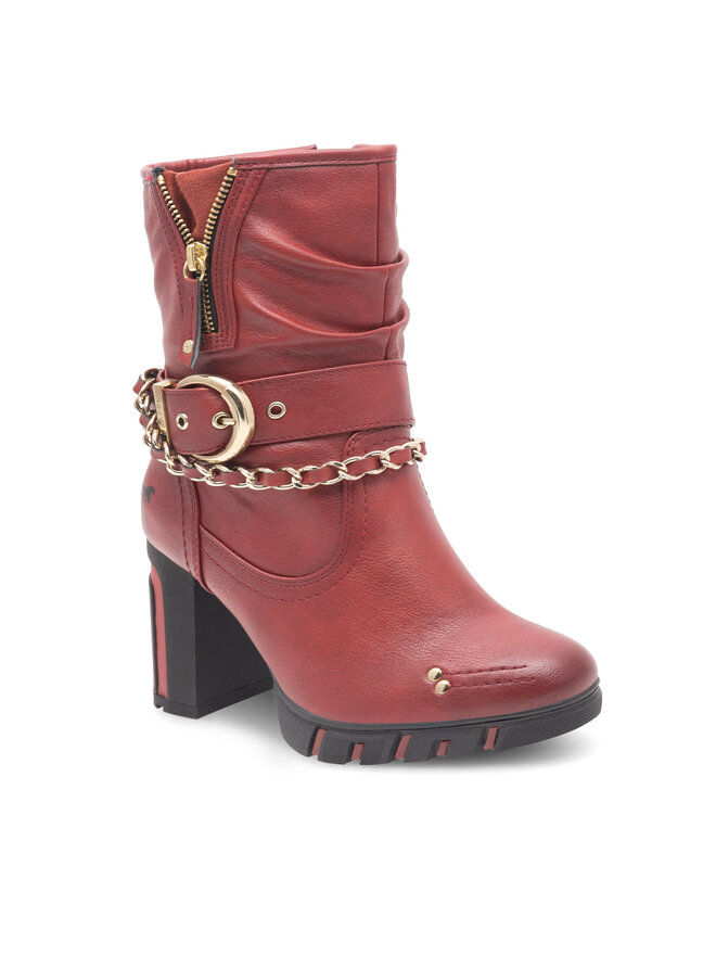 Bottines Mustang 1363 505 Rouge chaussures