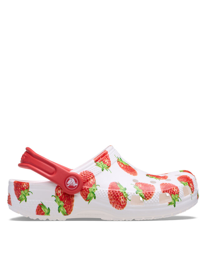 Crocs Klapki Crocs Kids’ Classic Fresh Fruits Clog 211020 Biały