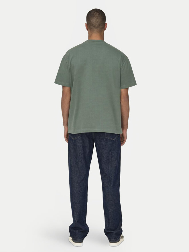 Only & Sons Only & Sons T-Shirt 22028766 Grün Relaxed Fit