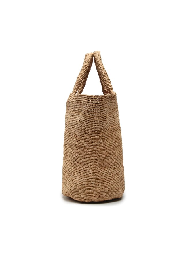 Manebi Сумка Manebi Natural Raffia Summer Bag V 2.2 AD Коричневий