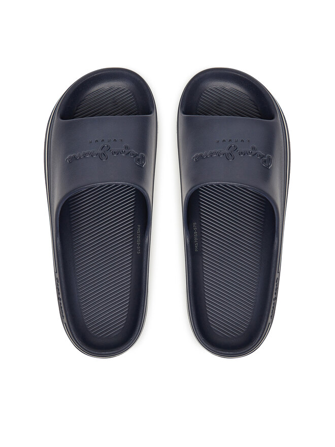 Pepe Jeans Natikači Pepe Jeans Beach Slide M PMS70159 Mornarsko modra