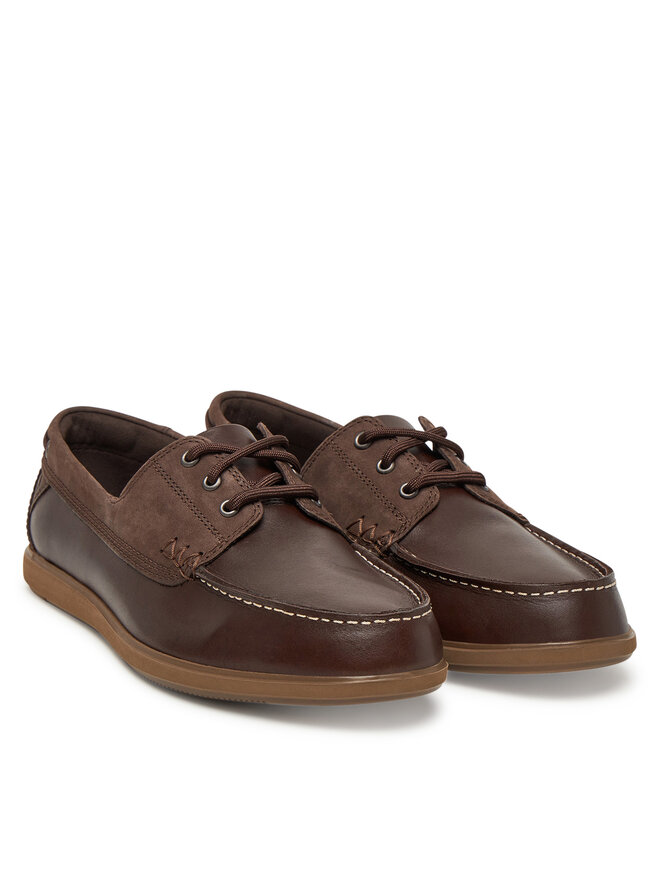 Clarks Mokasíny Clarks Bratton Boat 26181271 Hnědá