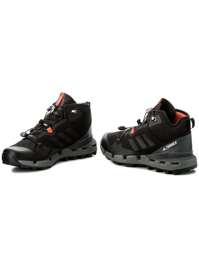 Trekkingschuhe adidas Terrex Fast Mid Gtx Surrou GORE TEX BB0948 Schwarz eschuhe