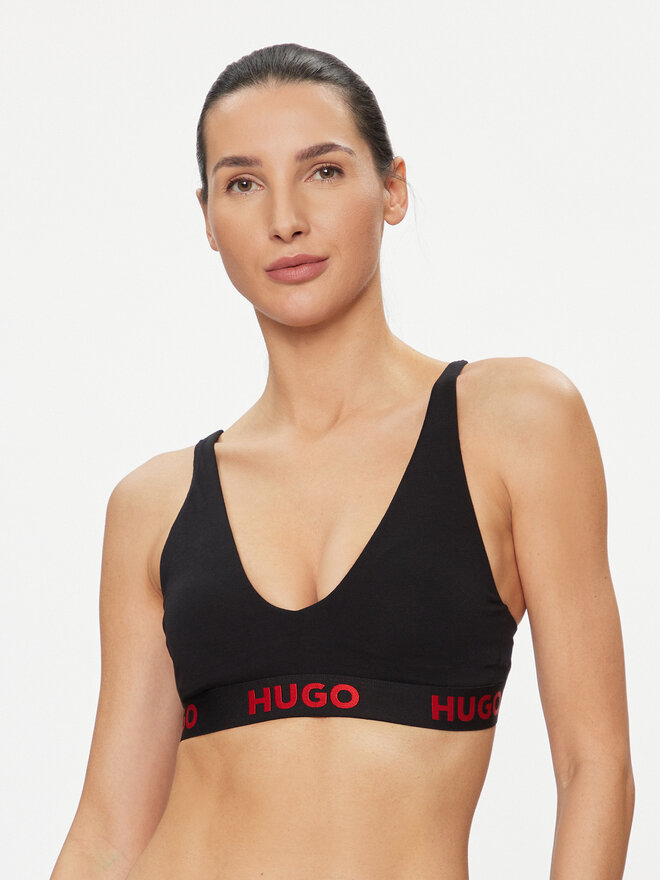 HUGO HUGO Bralette Sporty 50495867 Negro