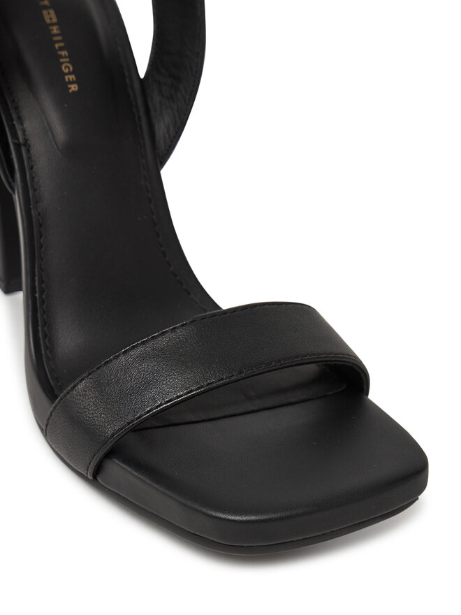 Tommy Hilfiger Sandalias Tommy Hilfiger High Heel Leather Sandal FW0FW08534 Negro
