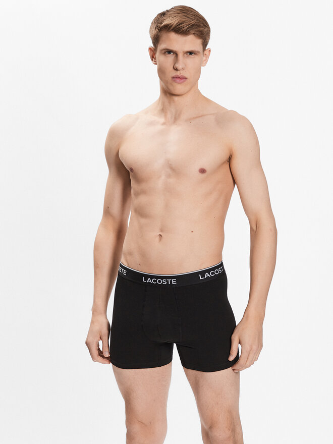 Lacoste Lacoste Σετ μποξεράκια 3 τμχ 6H3420 Μαύρο Regular Fit