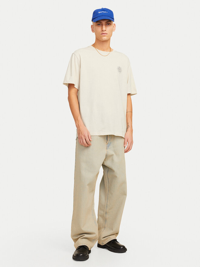 Jack&Jones Jack&Jones Marškinėliai Jackie 12271366 Smėlio Relaxed Fit